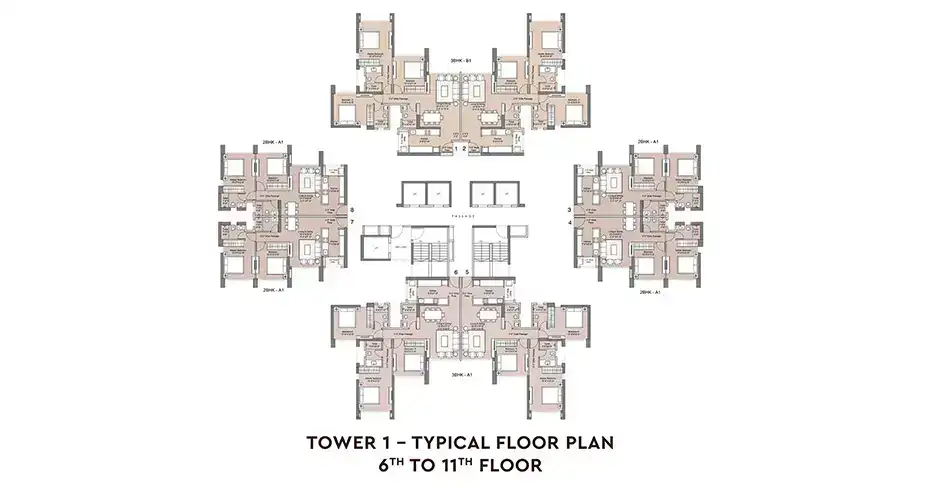 Sunteck Realty Kalyan Shahad Project Floor Plan