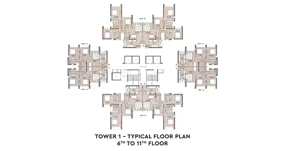 Sunteck Park Shahad Floor Plan